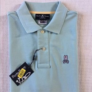 Psycho Bunny Men’s Blue Polo New Sz 6 L St Croix